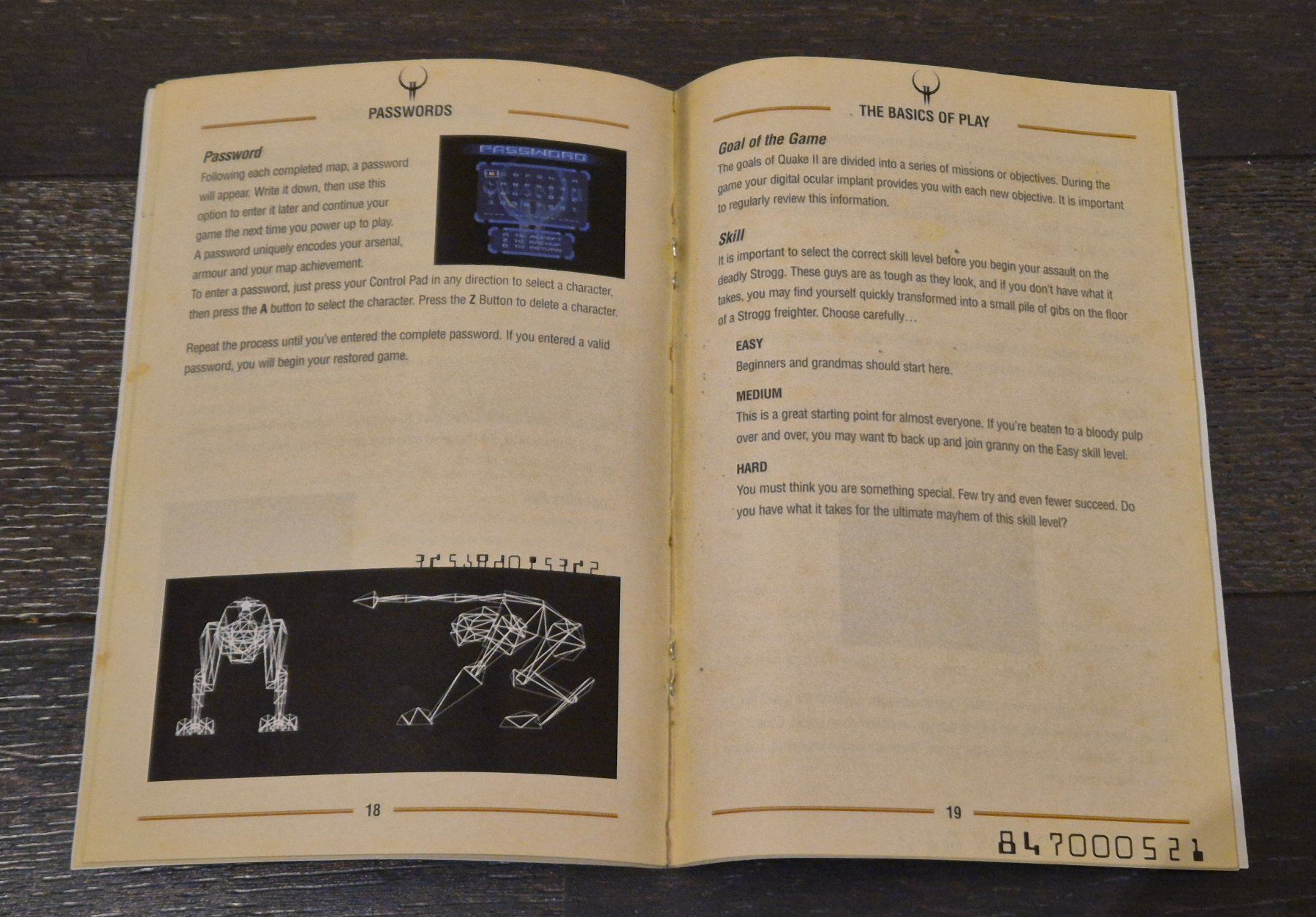 Nintendo Giochi: Manuel d'utilisation du jeu Quake 2 sur Nintendo 64 – Usato da Daillens venduto da zaporogue 2