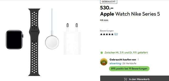 Apple Smartwatch: Apple Watch Nike S5 44mm – Usato da Collonges venduto da arashee 2