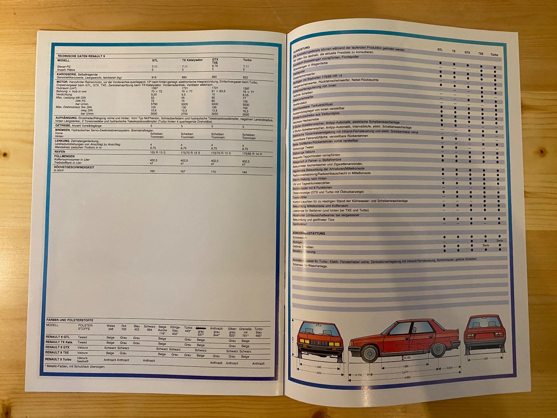 Renault Documenti: Renault 9   Prospekt – Usato da Herisau venduto da Fissore 4