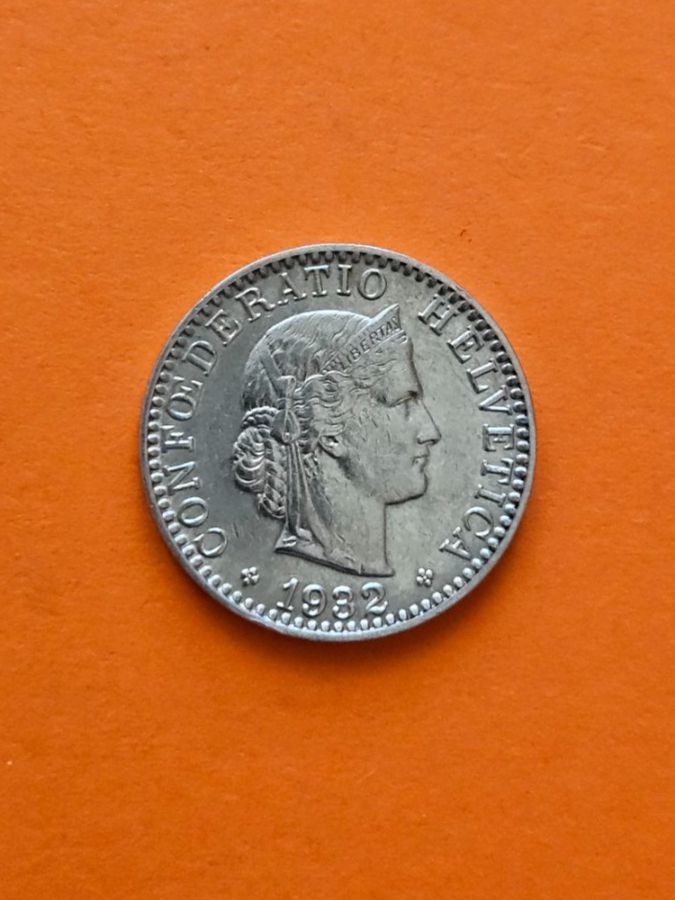 Toutes les monnaies: 20 Rappen 1932 -vz – D'occasion à Hinwil par Bell1894