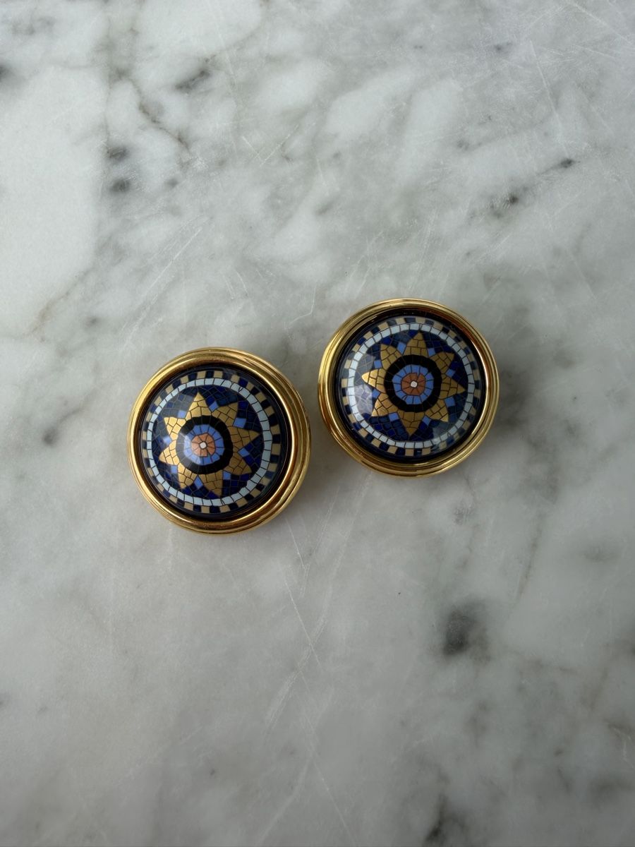 Hermès Orecchini pendenti & Orecchini a lobo: Enamel clips from Hermes – Usato da Cressier FR venduto da Kvito4ka 6