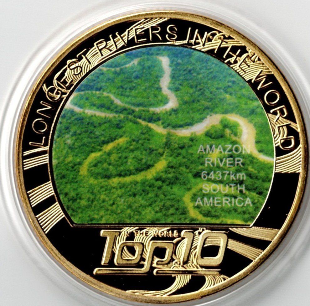 Medaglie: Amazon River_South America_Longest Rivers in The World – Nuovo (secondo la descrizione) da Hombrechtikon venduto da Fraese01 1