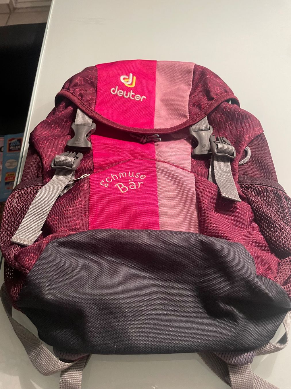 Deuter Borse & Zaini: Kinder -Rucksack Deuter ,schmuse -Bär – Usato da Pfeffingen venduto da Purzzeli 1