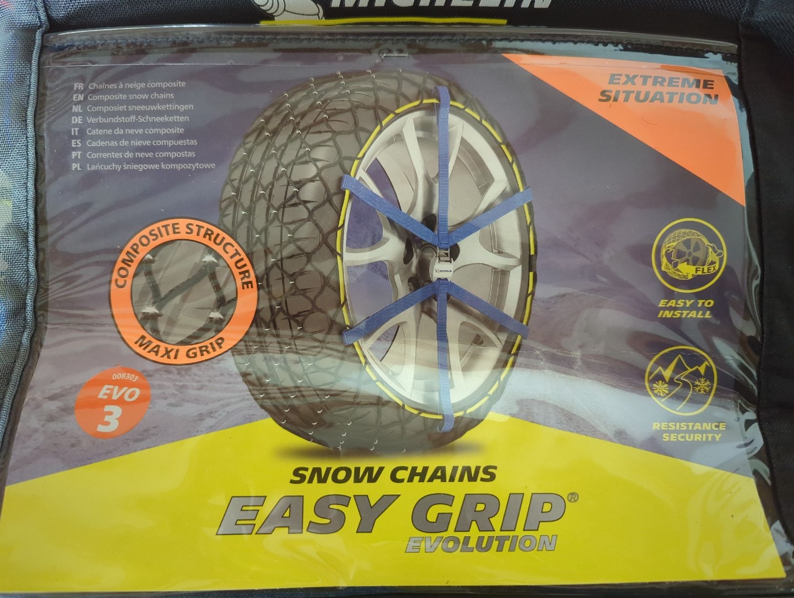 Catene da neve: Chaînes neige composite MICHELIN EASY GRIP EVO 3 14-16" – Nuovo e nell'imballaggio originale da Rolle venduto da EagleEye89