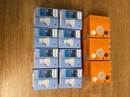 LED-Spots GU10 (8x Philips CorePro + 3x PIXI) – Neu/OVP
