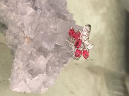 Ariana Rot Mode Fashion Ring Gr. 56 Bague Fantaisie US 8