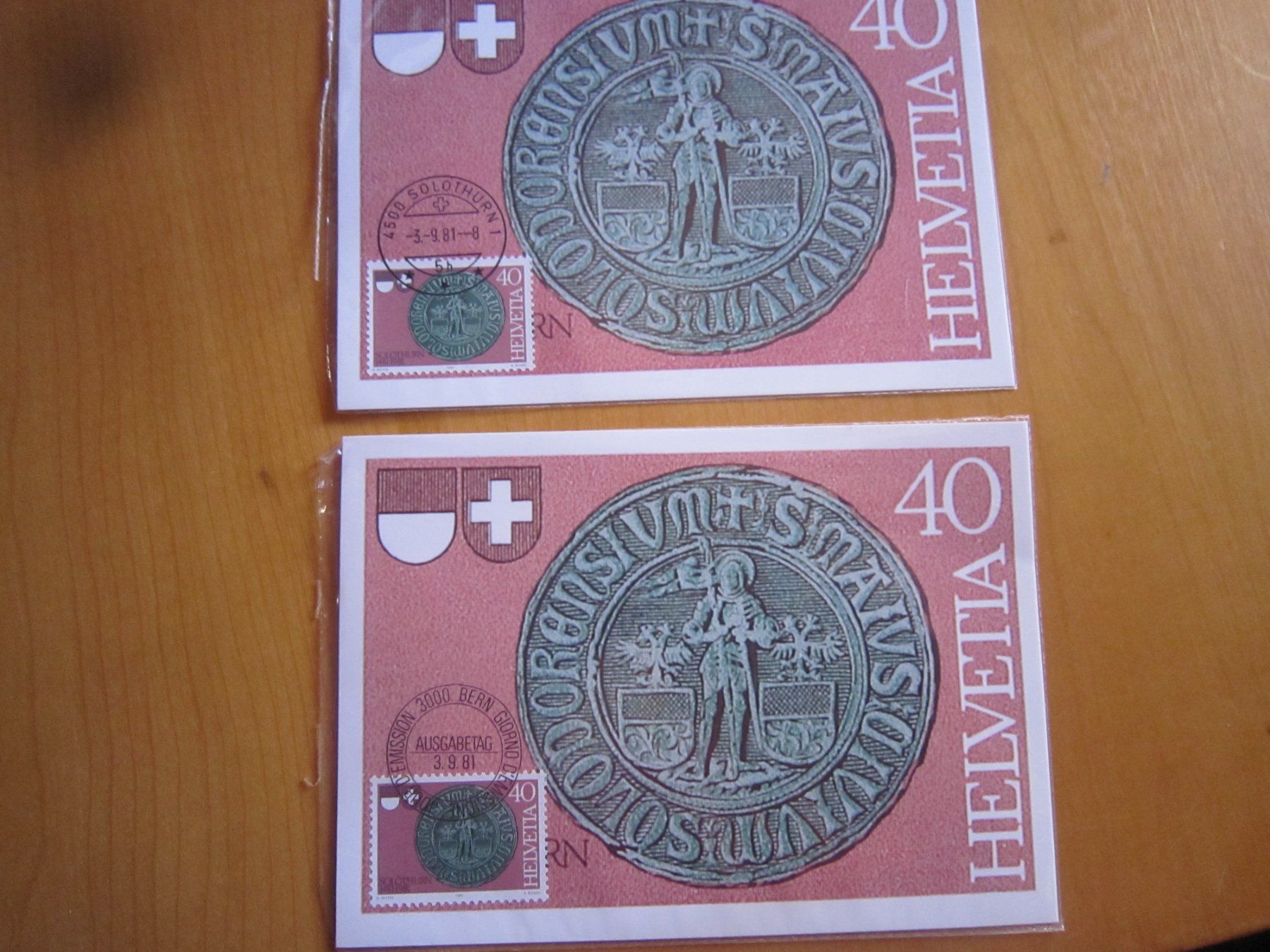 Tutti i francobolli: CH 1981 FDC Serien und einzeln und Maximumkarten – Usato da Gordola venduto da Polentaefung 5