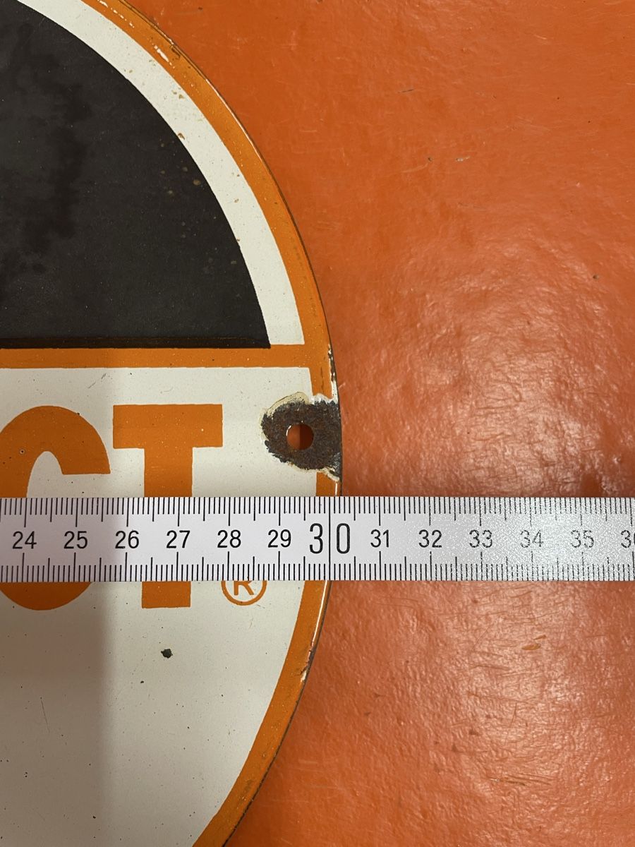 Gulf Oil Insegne: GULF Emaille Schild Dieselect Fuel – Usato da Möhlin venduto da Rotor117 1