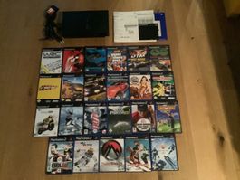 Sony Playstation 2 PS2 Konsole mit 23 spielen
