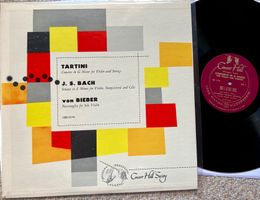 RARE LP Max Rostal von Bieber Bach Tartini LP GEWASCHEN TOP