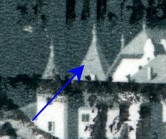 Abart: 282.1.01 Schloss Neuenburg, Punktlinie im Dach, 1948