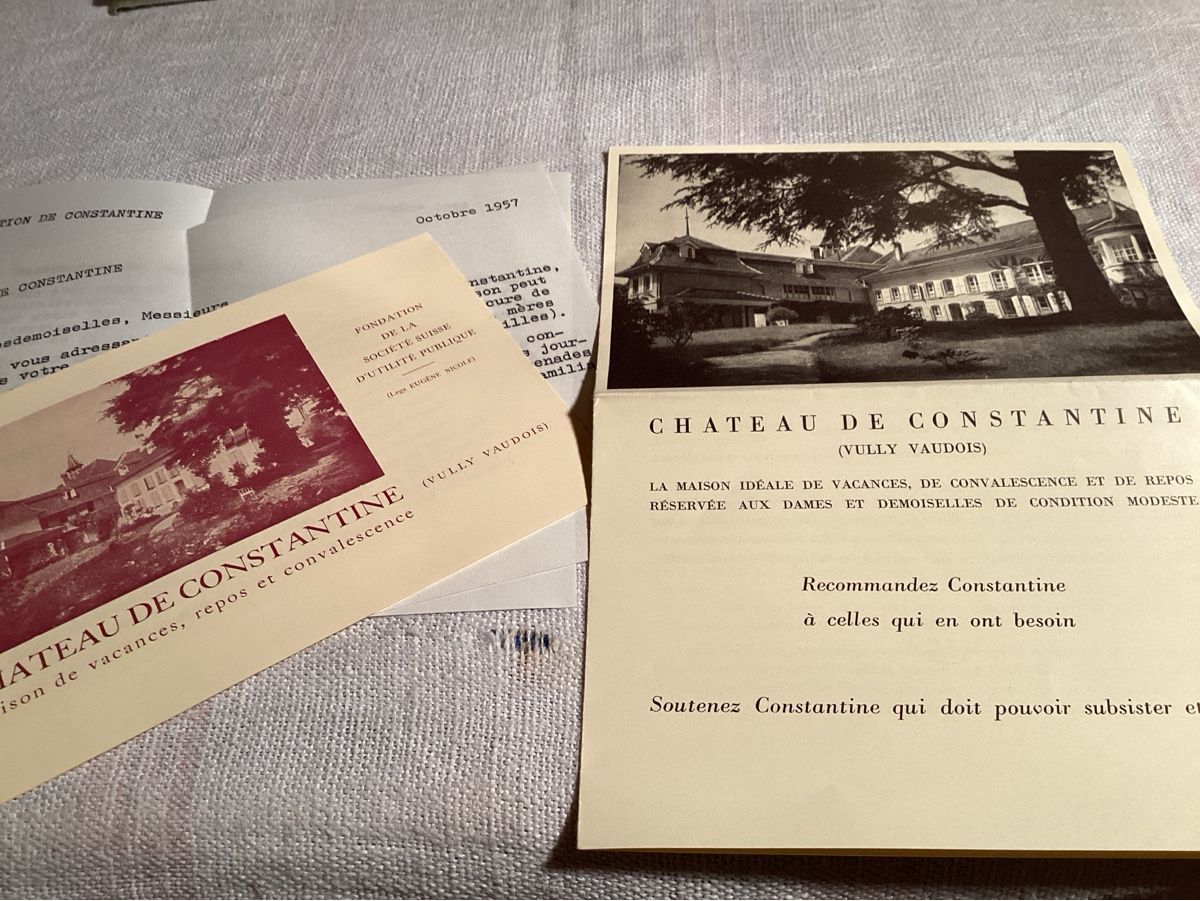 Dokumente: Constantine Vully 4 documents 1956 a 1959 intéressant – Gebraucht aus Luc (Ayent) von Rebouille