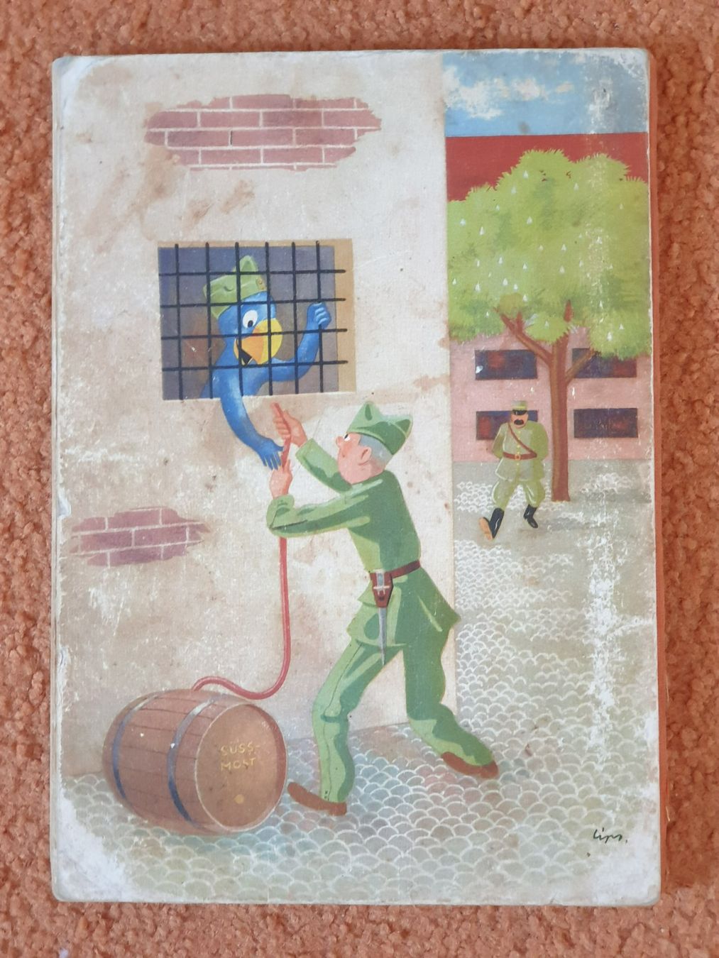 Libri: Globi wird Soldat 1. Auflage 1940 (1.–10. Tausend) – Usato da Mörschwil venduto da spirspi 1