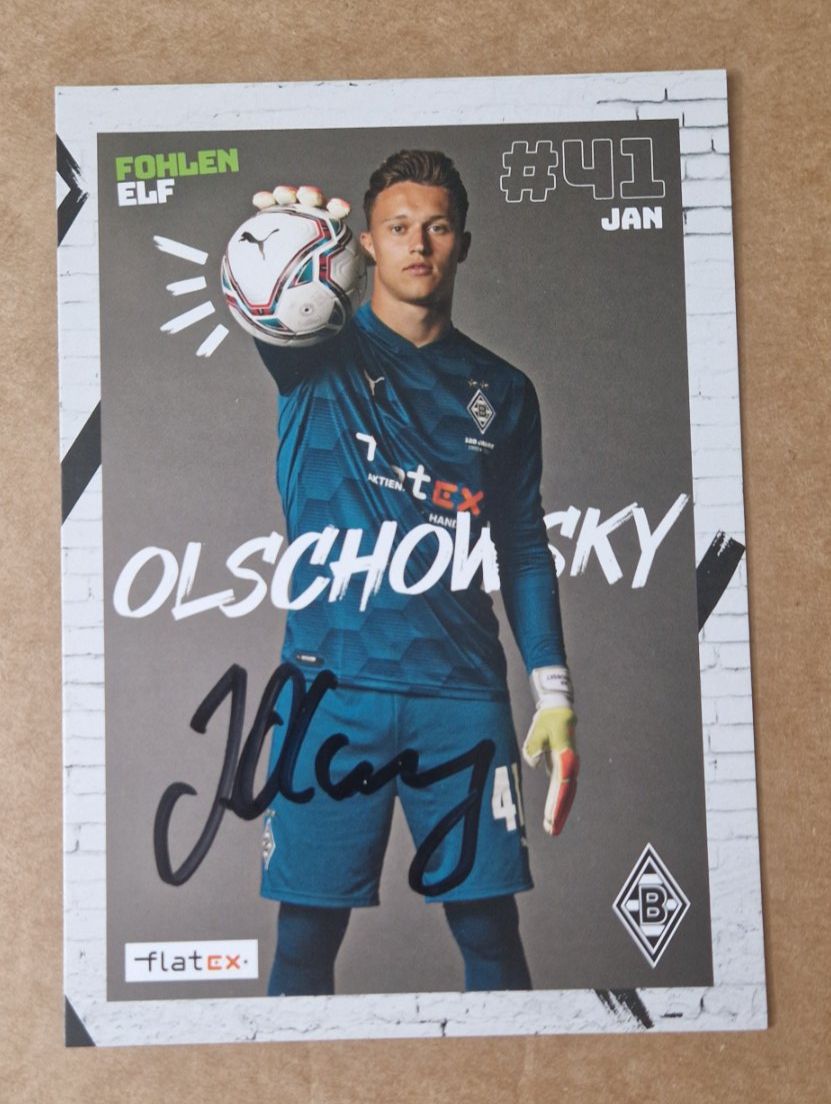 Autografi: Jan Olschowsky - Borussia Mönchengladbach - handsigniert – Usato da Menziken venduto da Autogramme