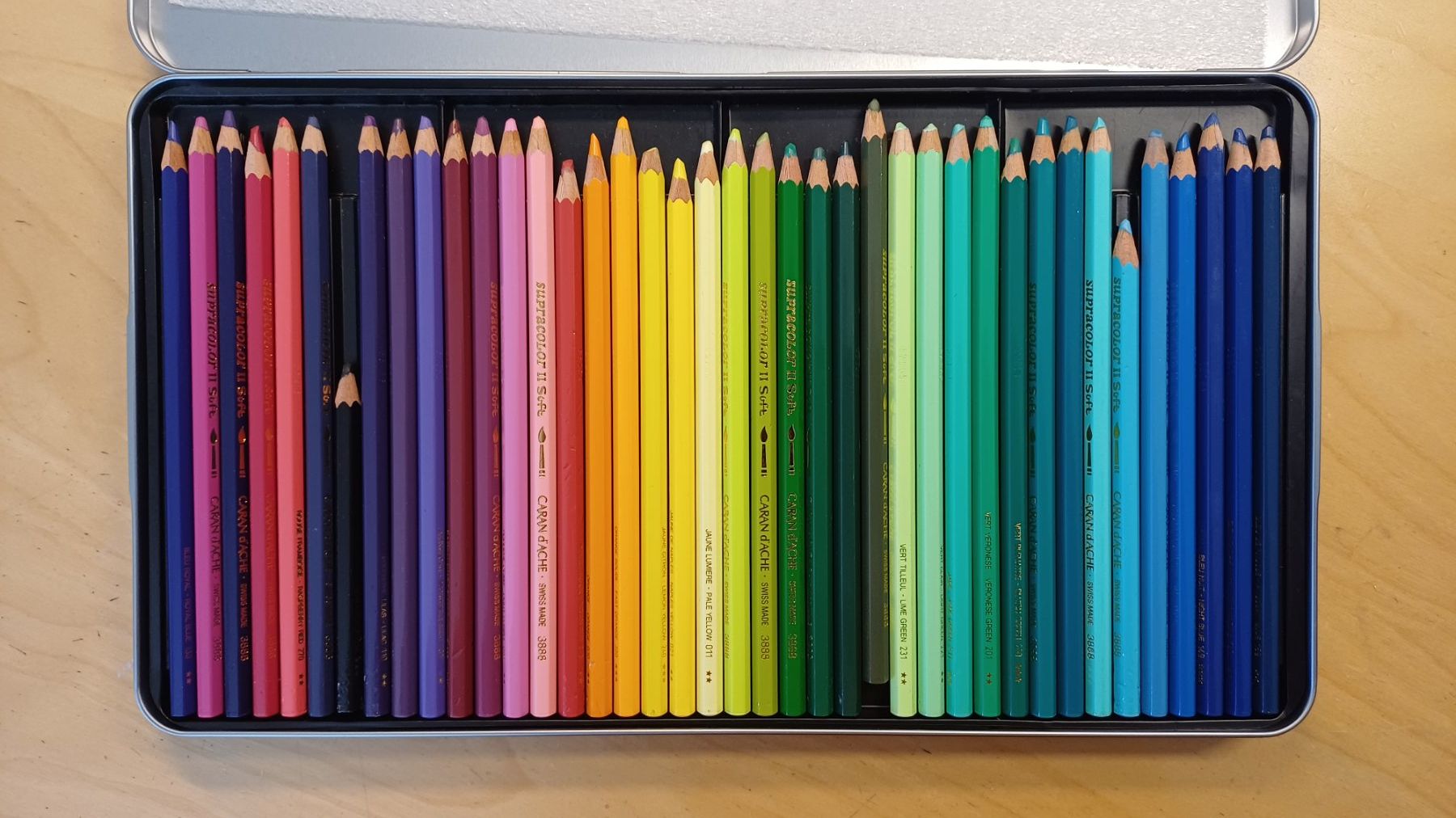 Caran D'Ache Crayons, crayons de couleur & craies: Farbstiftpalette Supracolor Soft Aquarelle – D'occasion à Erlinsbach par mimure 1