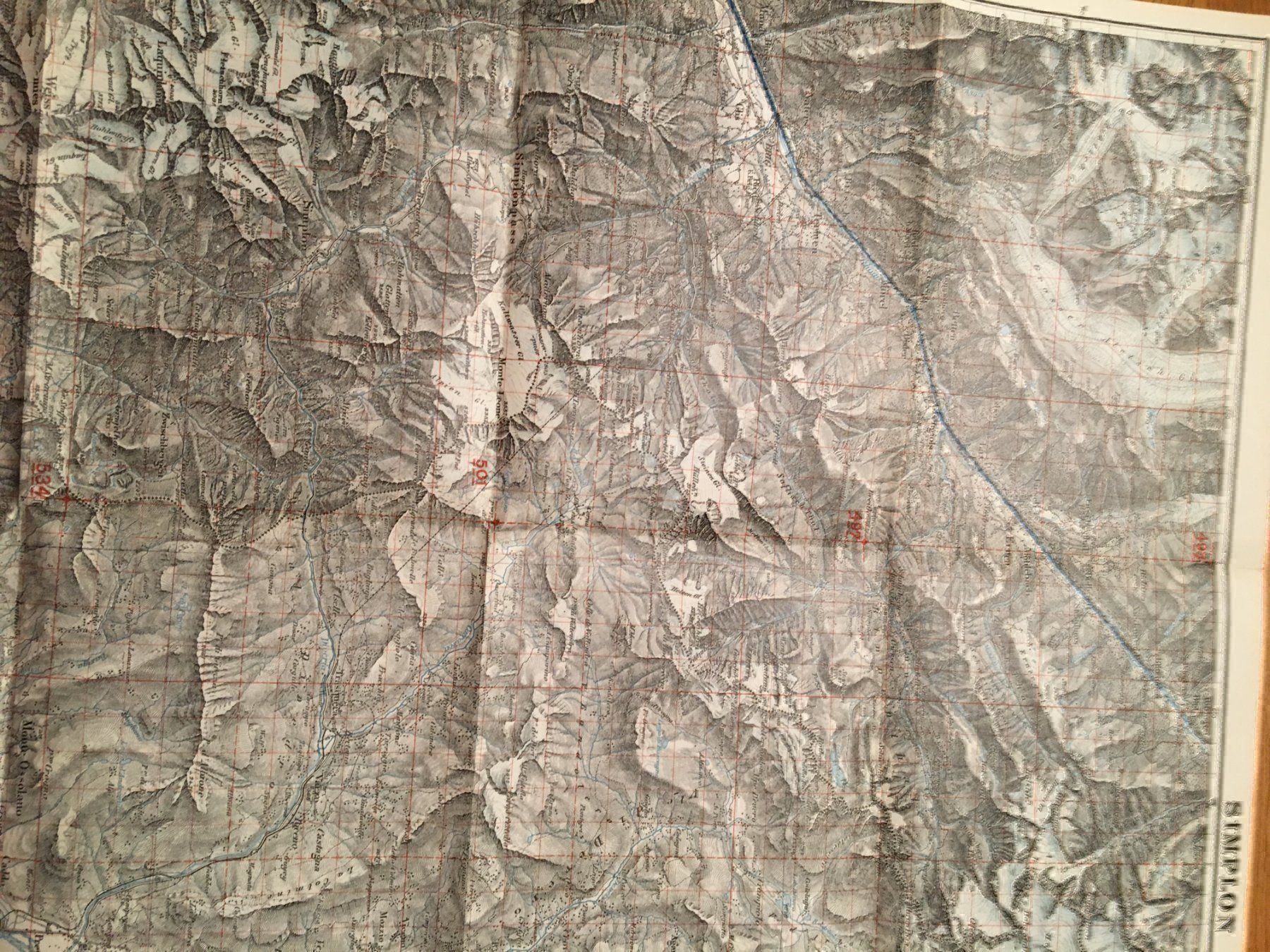 Cartes géographiques & atlas: Simplon 1 : 100'000, 1931 – D'occasion à Richterswil par solalex 2
