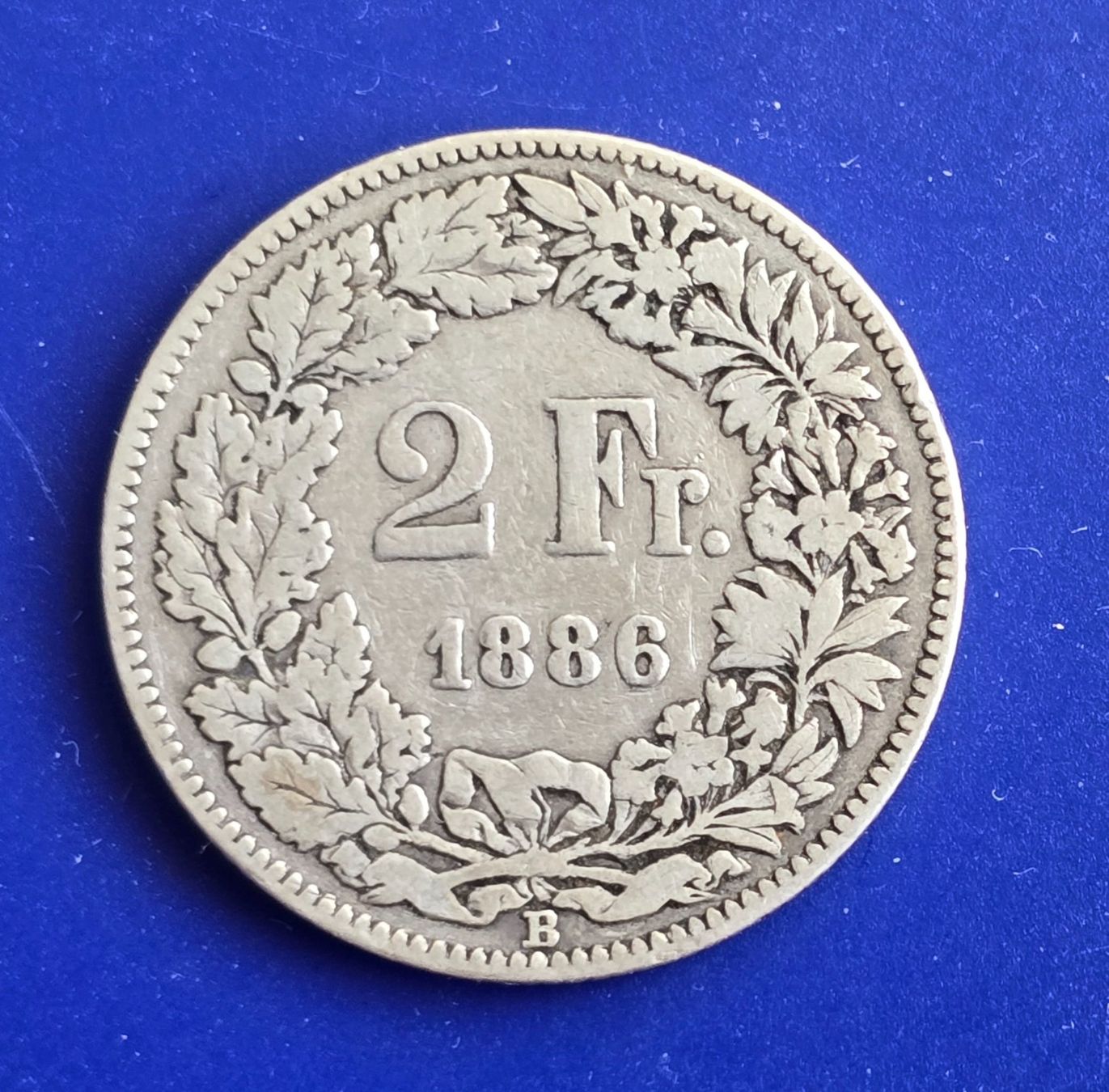 Tutti le monete: Silber Schweiz 2 Fr. 1886 – Usato da Winterthur venduto da Cruiser3