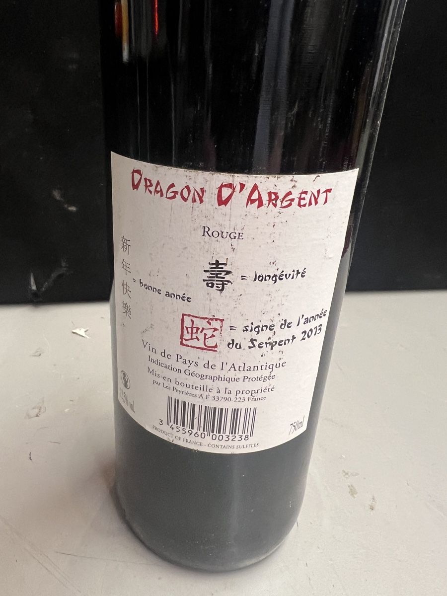 Vino: DRAGON D’ARGENT 2013 année du serpent – Nuovo (secondo la descrizione) da Genève venduto da Leboucheoreilles 4