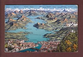 LUZERN und Umgebung - Vogelschau