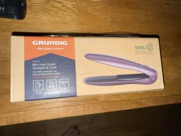 GRUNDIG HS 6330 Mini Hair Styler Straight & Curls neu
