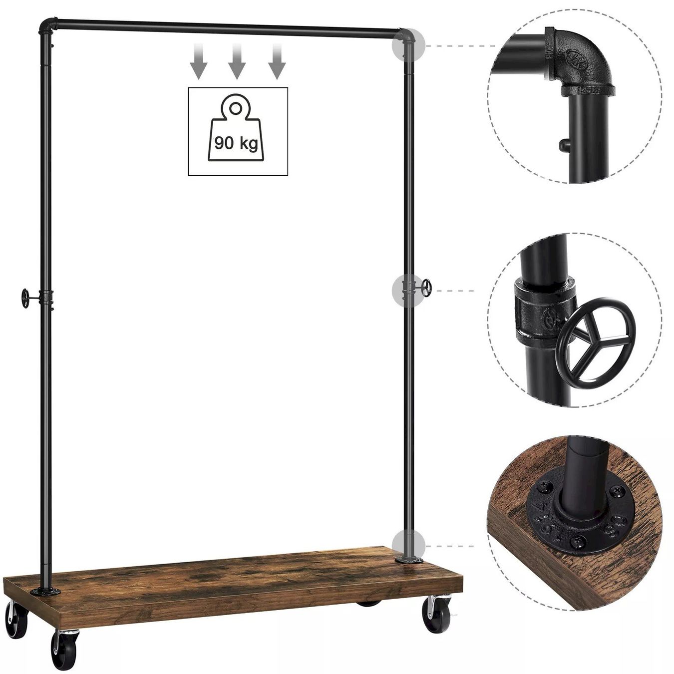 Porte manteau: Kleiderständer 103,5x40x162cm – Neuf avec emballage d'origine à Bottighofen par zaap 5