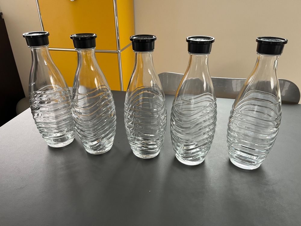 5 Glasflaschen für Crystal Sodastream Sprudelmaschine Kaufen auf Ricardo