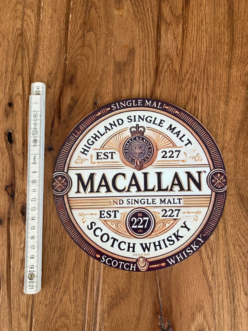 Macallan Spirituosen: Macallan Single Malt Whisky - Schönes Blechschild - neu!!! – Neu und originalverpackt aus Bremgarten AG von Eurotiz 1