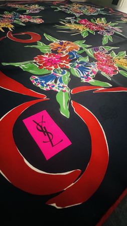 YSL Yves Saint Laurent rare vintage scarf foulard