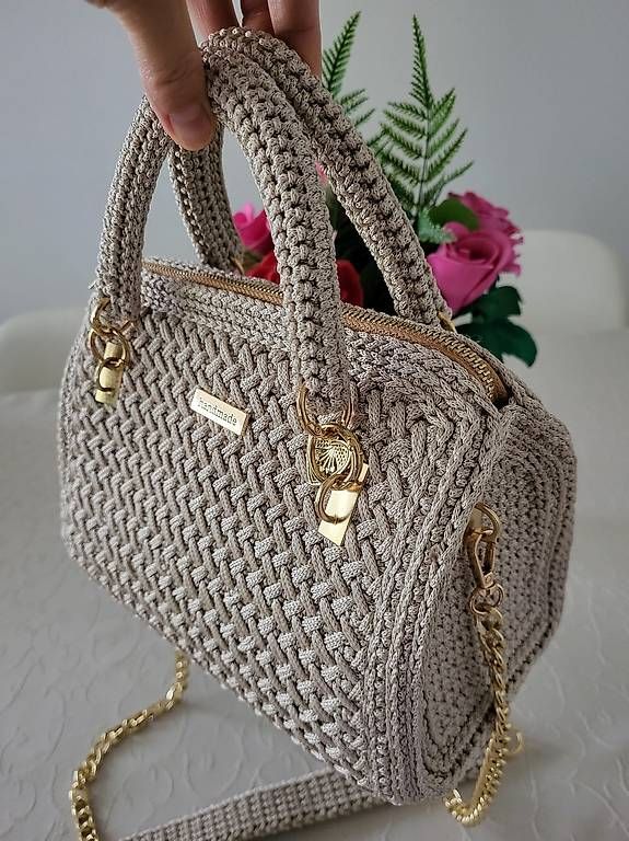 Sacs femmes: Handgemachte Makramee-Tasche – D'occasion à Schlieren par Sniho
