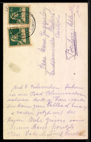 Cartoline postali: AK Blumenstein, Kirche und Fallbach – Usato da Berlin venduto da bartko-reher 1