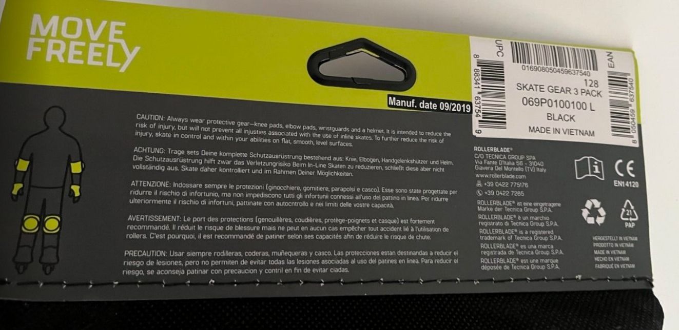 Protezioni & Imbottiture: Rollerblade SKATE GEARS 3Pack, – Usato da Zürich venduto da ep2013 2