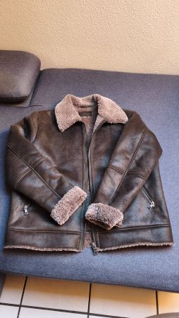Winterjacke gefüttert braun Reissverschluss gebraucht