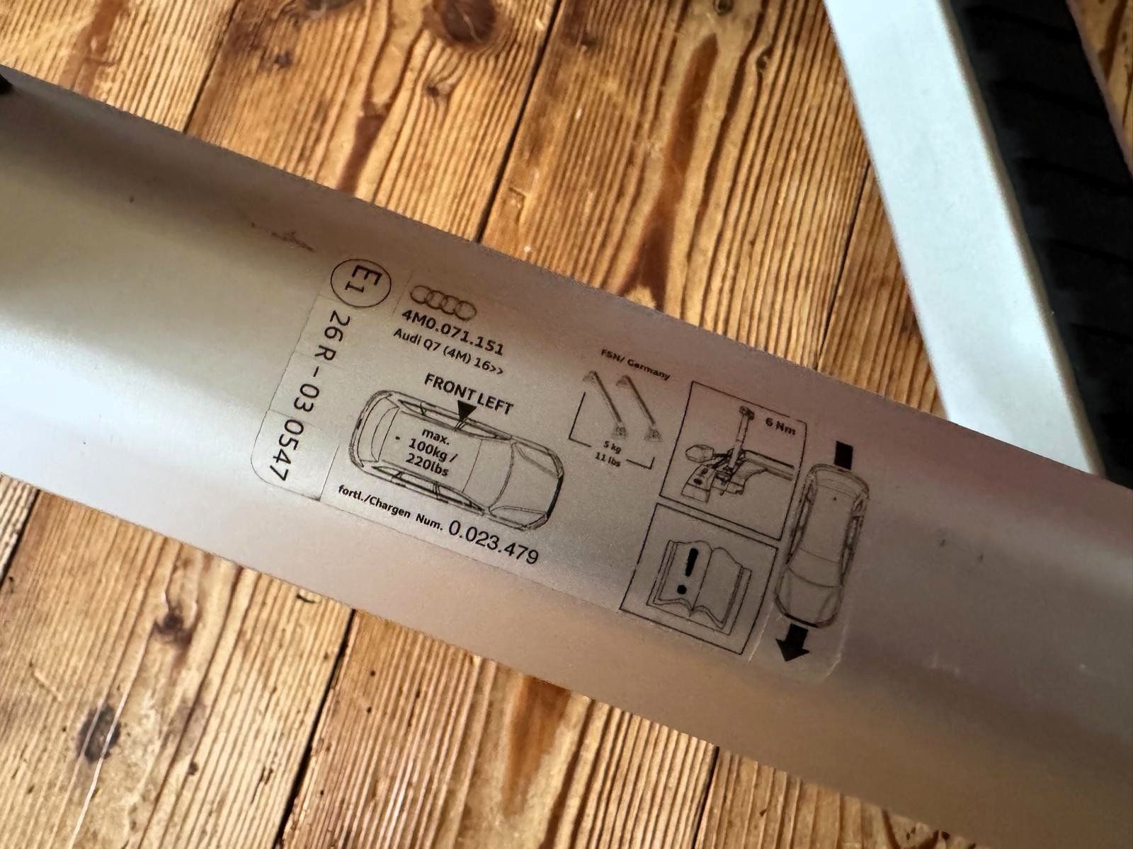 Portapacchi: Dachträger Original AUDI Q7 (4M) – Usato da Sempach venduto da sta_p662 2