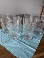6 tolle geschliffene Kristallgläser, für Longdrink, Cocktail