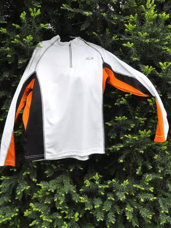 Sweatshirt Crane Run blanc/orange taille S