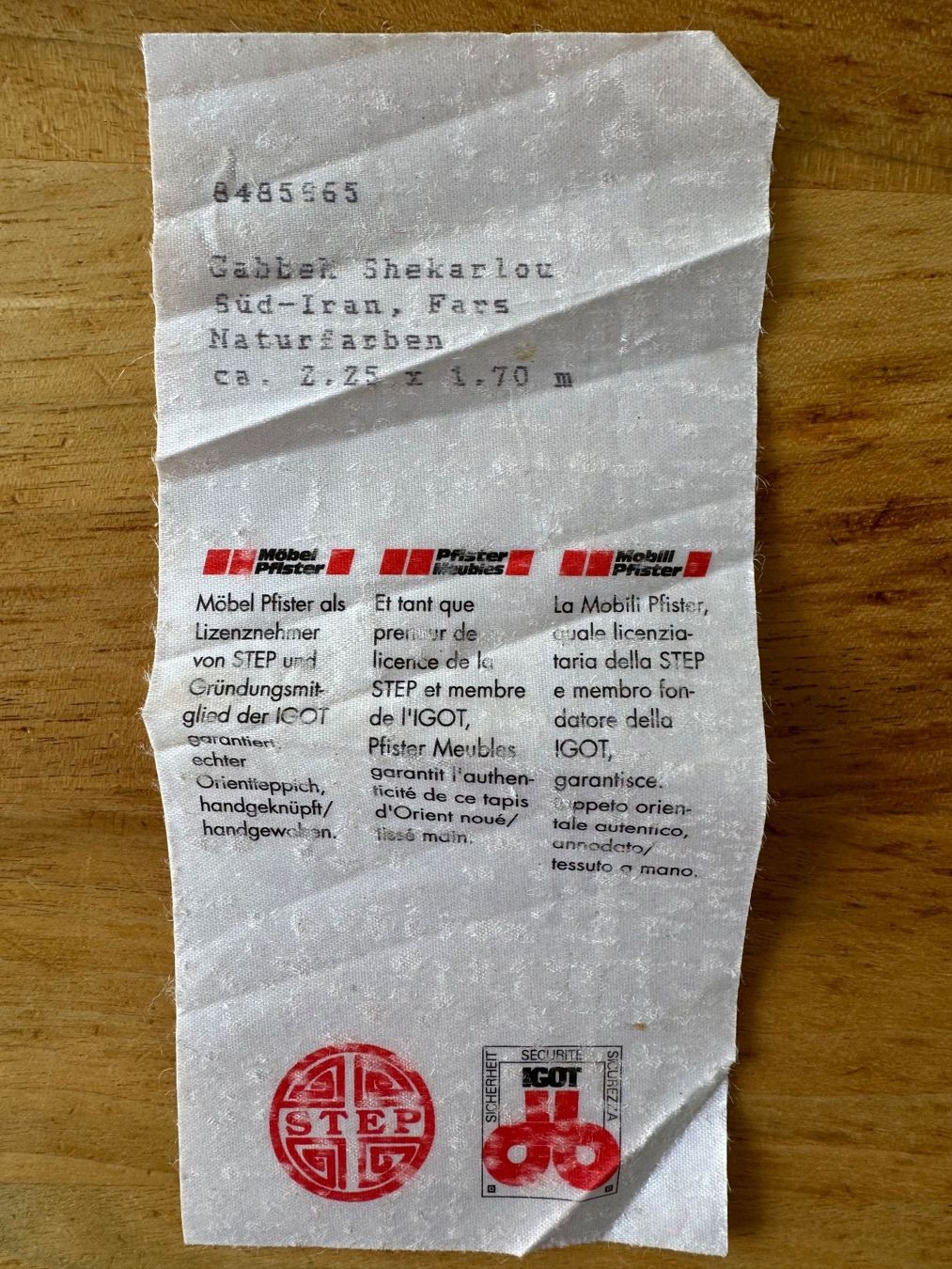 Gabbeh Tappeti: Teppich Gabbeh Shekarlou, 225 x 170 – Usato da Meisterschwanden venduto da Nanook97 6