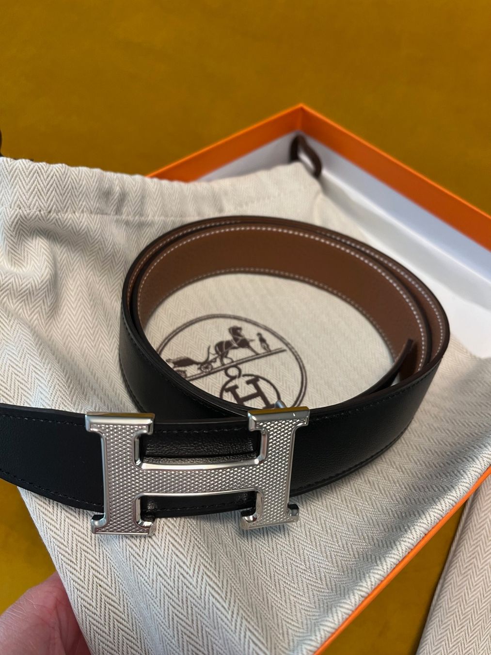 Hermès Cinture: Hermes Gürtel - NEU (S) – Nuovo e nell'imballaggio originale da Lachen SZ venduto da swissluxurycom