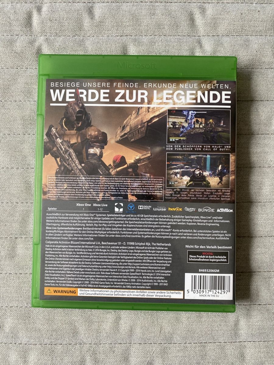 Microsoft Giochi: Destiny für Xbox One – Usato da Thunstetten venduto da Virus_33 2