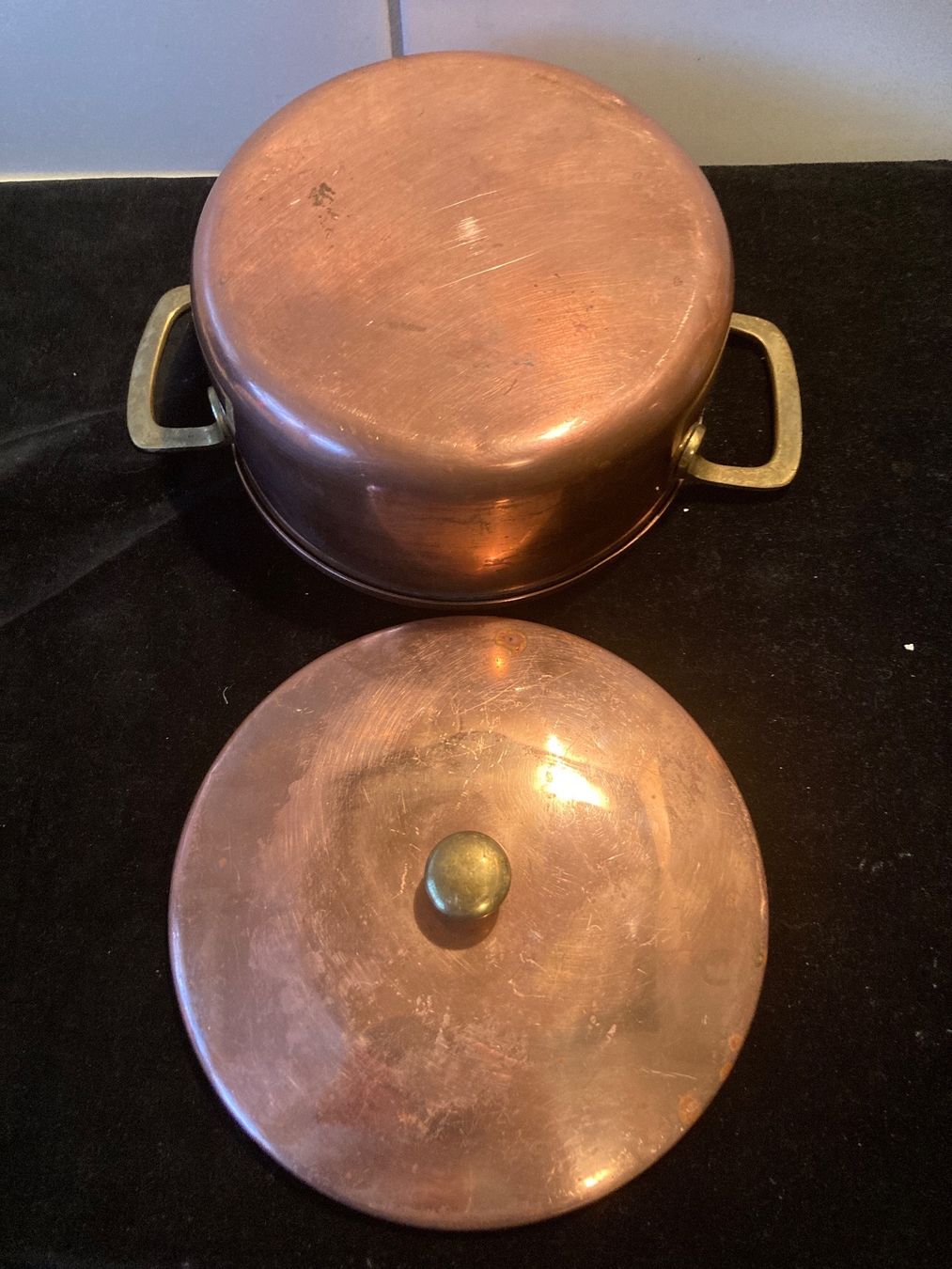 Padelle: Runde Kupfer-Pfanne mit Deckel – Usato da Zürich venduto da Chaeffeler 3