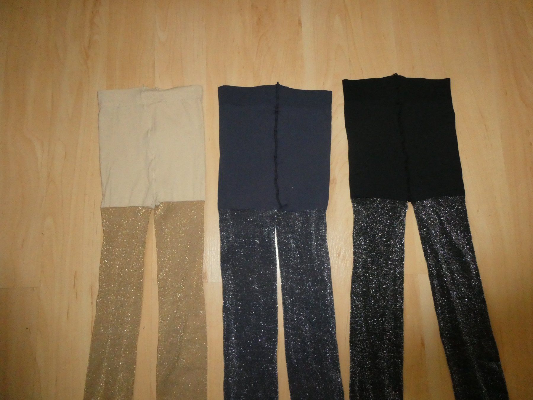 Strümpfe & Strumpfhosen: 3er Set Glitzer-Strumpfhose – Gebraucht aus Mels von KOSL 1