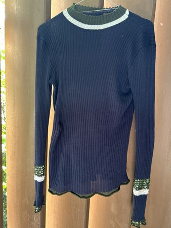 Premium Knit roll-neck sweater with Signature Details