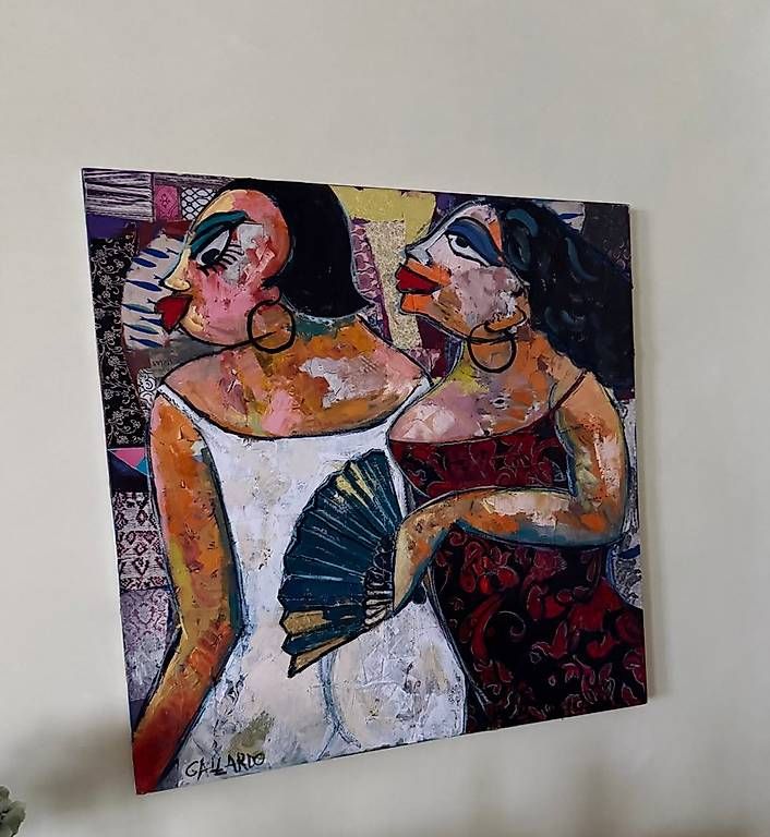 Tableaux: Bilder Mercedes Gallardi, Öl-Collage – D'occasion à Bern par Martin7299 1