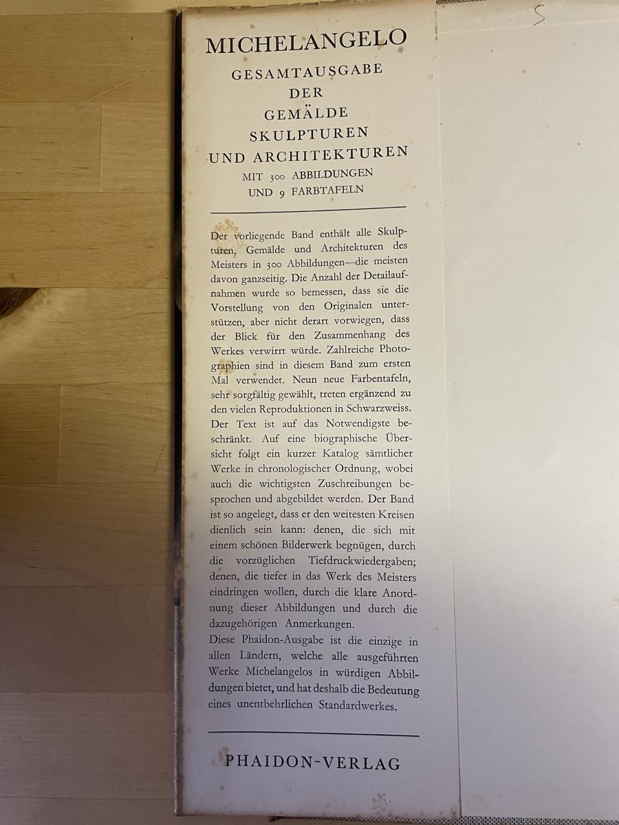 Libri: Michelangelo - Vollständige Ausgabe, Goldscheider – Usato da Wyssachen venduto da Hahe89 1