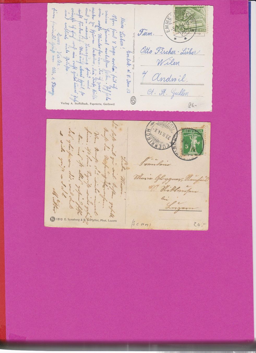 Cartoline postali: 8 x Gerliswil / Emmenbrücke   :   8 alte Ansichtskarten – Usato da Vitznau venduto da Ropaku 3