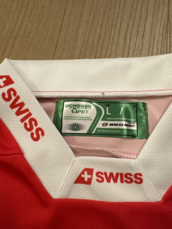 Maillot de hockey à rayures sublimées Patchs en sergé Logo de l'équipe Maillot d