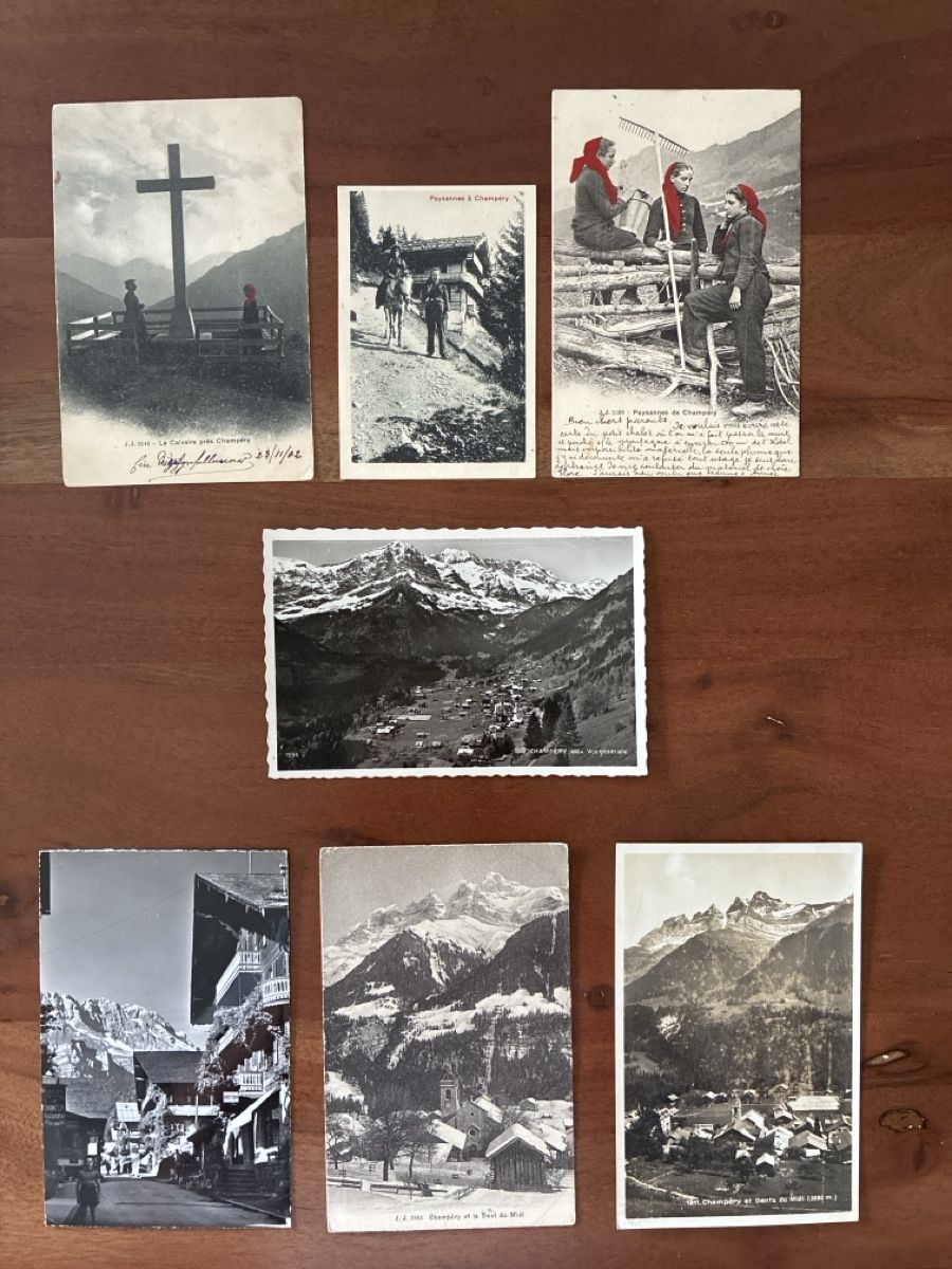 Ansichtskarten: 12 Ansichtskarten Schweiz von Champéry VS – Gebraucht aus Oftringen von Cla.vD.74