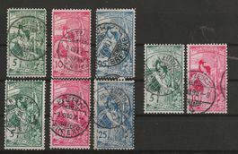 1900 : Nr. 77 - 79, Typ A, B + C : KP 240.--