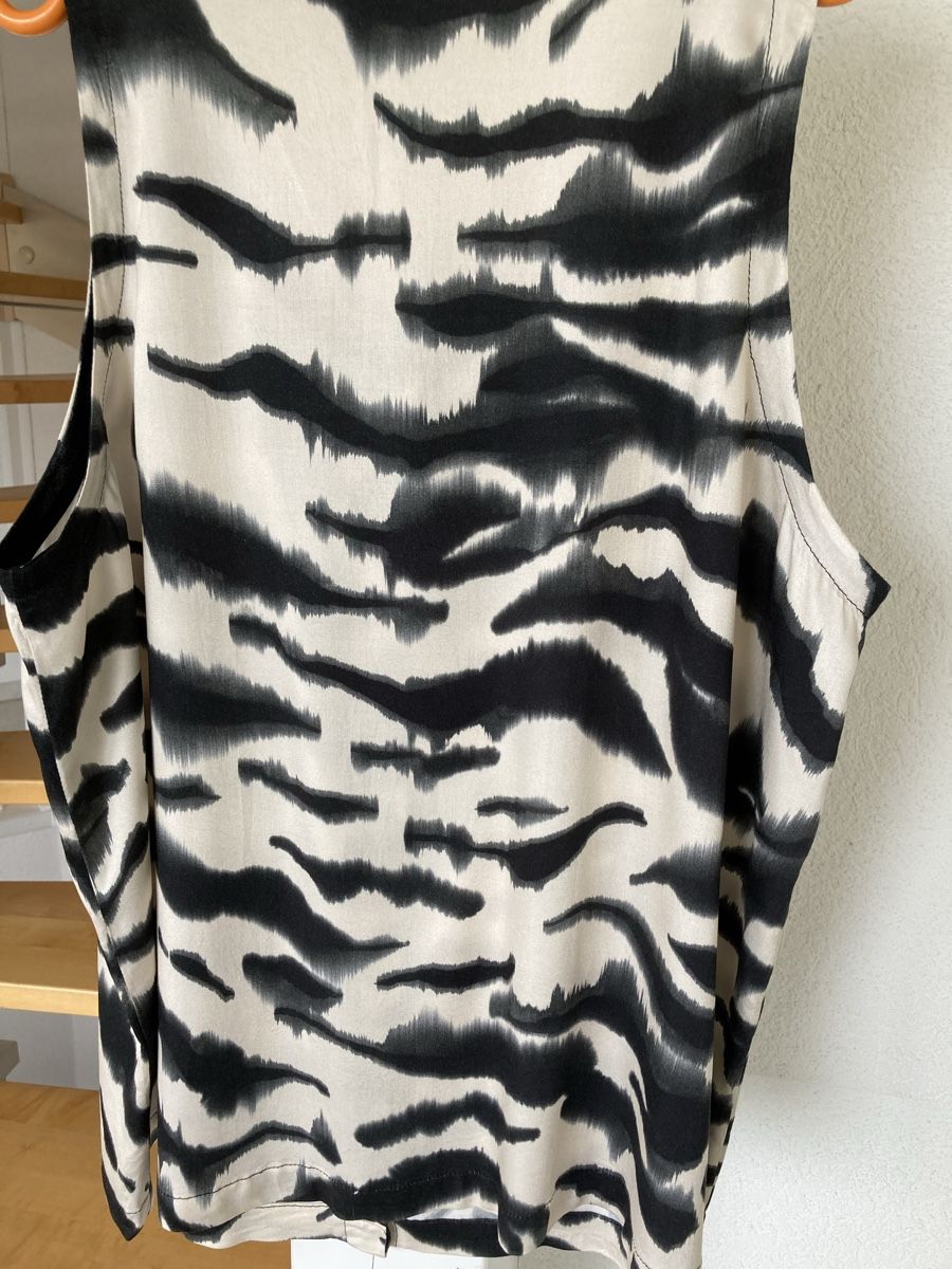 Camicette: Viskose Bluse beige/schwarz 46 Neu – Nuovo (secondo la descrizione) da Zuchwil venduto da Mauz2 1