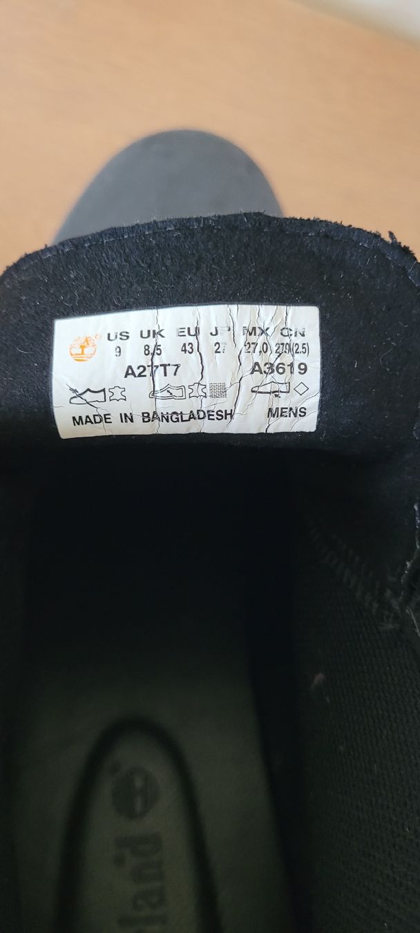 Timberland Chaussures hommes: Timberland Uomo, Nero, Taglia 43 – D'occasion à Tremona par Swiss_M87 1
