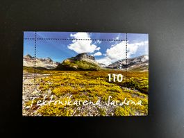 Briefmarkenblock Tektonikarena Sardona / Francobollo